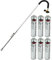GoSystem Garden Weed Wand Gas Weed Killer Burner Blaster Burning Torch and Gas Canisters Refill for Camping Stove Blowtorch BBQ (6 x Go Can 350g+Weed Wand)