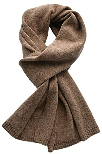 UKKO Kaschmirschal Kaschmirschal Frauen Massivfarbe Winterschal Warme Lange Wollschals Männer-Camel,Kids115Cm
