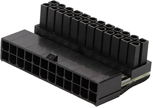 Archuu ATX 24-pin 90 Degree Power Connector,Motherboard 24Pin Female/Male Adapter,Computer Motherboard Connector, Power Adapter for Computer Motherboard ATX Power Supply