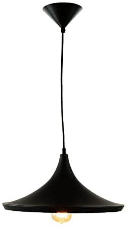 Pendelleuchte Metall Schwarz Weiß Ø35cm Loft Design verstellbar E27 Hängelampe Esstisch Küche JACK