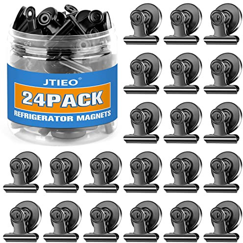 24pack Magnetic Clips Magnets for Whiteboard Heavy Duty Magnet Clips for Teacher Supplies Refrigerator Magnets for Photo Displays Memo Note