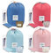 INVODA Cosmetic Bags Drawstring Barrel Makeup Bag,Women&Girls Portable Foldable Cases Multifunctional Toiletry Bucket Bags Travel Makeup Organizer Storage Pocket Soft Collapsible, 4PCS+Coin Bag