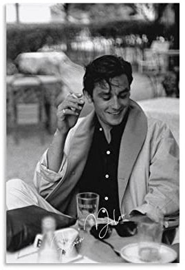 Enartly Wanddeko Poster Alain Delon 60x90cm Kein Rahmen