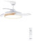 CREATE / WIND CLEAR M/Ventilador de techo con luz blanco madera clara con mando / 40W, Ø108 cm, temporizador, 6 velocidades, aspas retráctiles, 3 temperaturas de luz, función verano-invierno