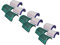 vhbw set di filtri (6 pezzi) compatibile con Dyson Hot + Cool Formaldehyde HP09 purificatore d'aria - filtro HEPA, filtro ai carboni attivi