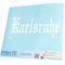 INDIGOS UG Auto Aufkleber Auto - 400x160 mm - Stadt Karlsruhe - weiß - Selbstklebender Sticker für Auto, Fenster, Bus oder LKW