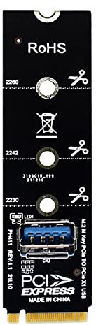 Myazs NGFF - Adaptador convertidor M.2 a USB 3.0, extensor de tarjeta NGFF para M.2 a PCI-E, transferencia de ranura, minería, PCIE, coche, M.2 a Pcie