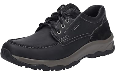 Josef Seibel Herren Bequemschuhe Leroy 02,Weite H (Weit),Wechselfußbett,lace-up Shoes,Low-tie,Komfortschuhe,Halbschuhe,schwarz,46 EU