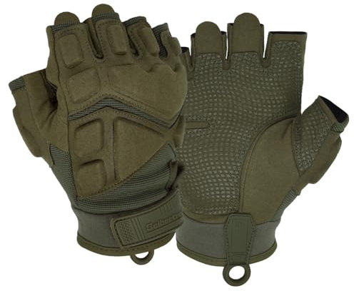 Seibertron Patented S.O.L.A.G 2.0 Handschuhe - Taktische Sport- und wasserdichte Handschuhe mit Touchscreen Stoßschutz für Airsoft, Jagd, Wandern, Radfahren, Motorradfahren und Klettern Army Green XL