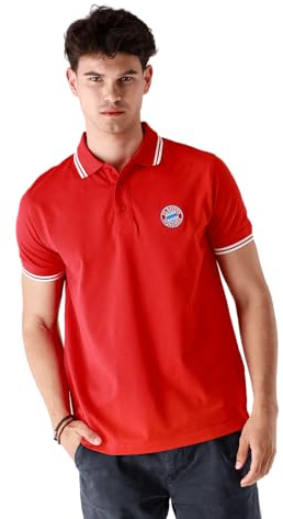FC Bayern München I Poloshirt Essential I Herren I Rot I 4XL