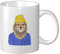 Lsjuee Cool Lion with Sunglasses and Beanies Coffee Mug 11 Oz Double-Sided Print Mugs Tea Cup for Great Gifting Office Home Coffee Mugs