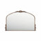PILIHOME Wandspiegel aus antikem Messing, breit, 91,4 x 61 cm, großer Vintage-Stil, goldfarben, Kaminspiegel, Barock-Spiegel