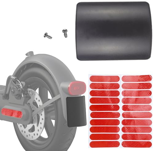 E Scooter Schutzblech Hinten Kotflügel Elektroroller Scooter Roller Kennzeichenhalter Elektroroller Fender Kompatibel mit Xiaomi M365 Pro 2