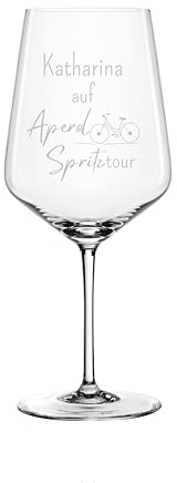 EKM Living Spiegelau & Nachtmann Style Aperol Glas personalisiert 630ml mit Gravur Wunschname auf Aperol Spritztour - Aperol Liebhaber – Geschenkidee - Aperol Spritz (Name Spritztour)