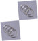 STOBOK 20 Stk Buchhalter Buchkreis Rubbelkartenbeschichtung metallische Accessoires Scrapbook-Clip Loseblattbinder Autoaufkleber Sprengring Fotoclip Bücherring aus Metall