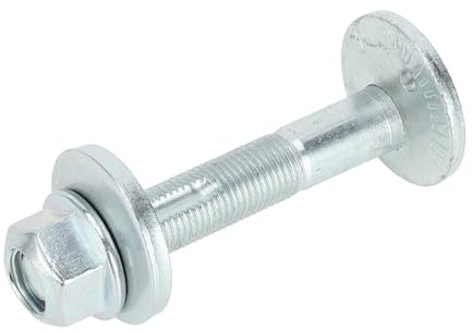 A ABSOPRO Bullone di Allineamento Camber No.MN184101 con Dado Guarnizione Kit Bullone Camber Sospensione Posteriore per Mitsubishi Eclipse Cross 2018-2022 Tono Argento Metallico