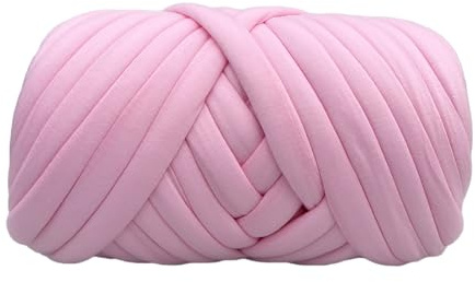 Stgbcst Lana spessa per lavorare a maglia all'uncinetto, circa 50 m, tappeto (rosa)