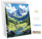 MEIYUDA Peinture par Numero Adulte avec Cadre Paysage Rivière de Montagne, DIY Kit Peinture, Pinceaux Peinture de Dessin de Pigment Acrylique, Loisirs Créatifs Adultes Decoration Maison Cadeau 30x40cm