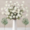 SOMYTING Künstliche Keine Chrysanthemen 12 Stück Künstliche Pflanzen Blumen Deko Seidenblumen Hortensien Blumenarrangements Kernstück Hochzeit Blumenstrauß Garten Party Deco (Weiß)