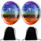 2 Stücks Chakra Steine, Kristalle Steine Edelsteine Heilsteine Glückssteine Sorgensteine Handschmeichler Daumen Poliert Kristall Stein Oval Palmstein Spirituelle Meditation Stress Abbau
