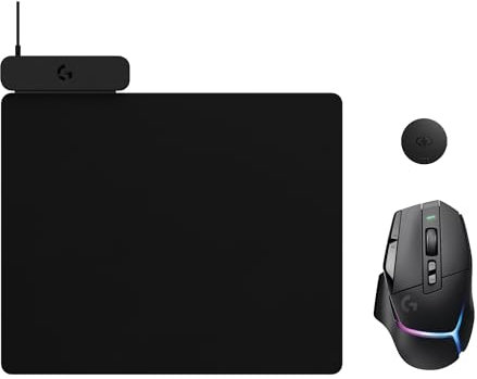 Logitech G G502 X Plus Lightspeed Ratón inalámbrico RGB para Gaming + POWERPLAY 2 Sistema de Carga inalámbrica, Carga ilimitada, RGB Personalizable, Sensor Hero 25K, interruptores híbridos LIGHTFORCE
