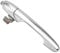 Fit4drive Left Door Handle Passenger Side Chrome Outer Door Handle Fit for Fiat 500 2007-2020 735592026 73545876