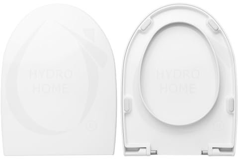 Copriwater Sedile Wc BULL ESEDRA Come Originale, In Plastica Termoindurente Avvolgente,Colore Bianco MADE IN ITALY