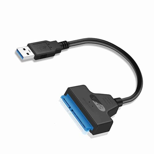 Greensen USB 3.0 Bis -Adapterkabel, Unterstützung von 2,5 Zoll HDD SSD mit Blauen LED -Indikatoren, Stecker und Spiel für Laptop oder Desktop (USB 2.0)