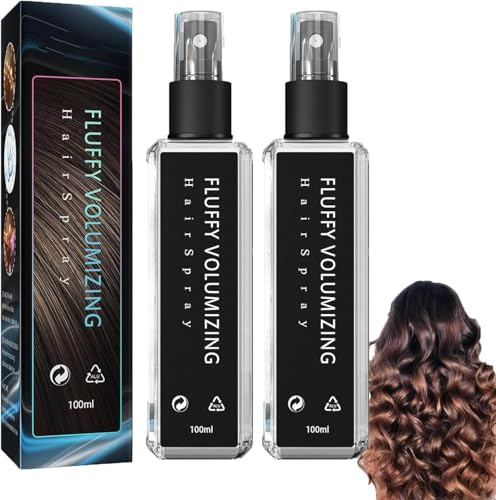 Instntaeous Natural Plant Protein Hair Thickening Spray, Fluffy Volumizing Hair Spray, Volume And Hair Thickene Hairspray, Fluffy Volumizing HairSpray, Non Greasy & Non Sticky (2 Pcs)
