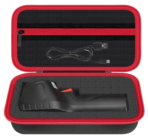 HESPLUS Case for HSFTOOLS HF96/ TOPDON TC004 Mini/F2W/ AMPBANK H128/ FOXWELL RT280/ FLIR TG165-X Thermal Imaging Camera, Infrared Camera Protective Storage Box with DIY Custom Sponge (Case Only)