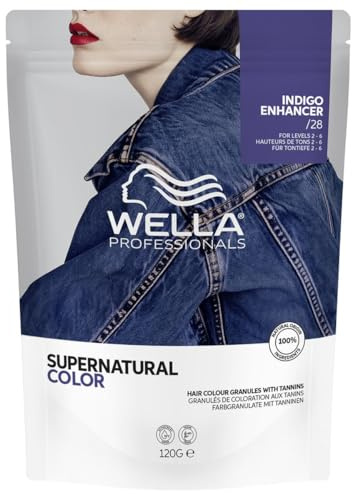 Wella Supernatural Color /28 Indigo Enhancer 120 g | Professionelle Tönung mit natürlichem Effekt, sanfte Abdeckung und helle Reflexionen, natürliches und gleichmäßiges Ergebnis