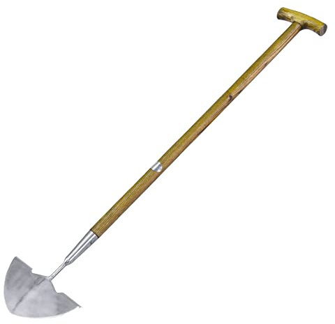 Rolson Qualität Tools Ltd 82618 Rasenkantenstecher aus Edelstahl, mit Eschenholz-Stiel