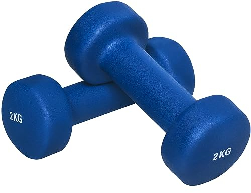 GORILLA SPORTS® Neopren Kurzhanteln - 2er Set, Hantelbaum, 2x0,5kg, 2x1kg, 2x2kg, 2x3kg, 2x4kg, 2x5kg, Hanteln, Hantelset, Dumbbells, Gymnastikhanteln, Kurzhantelständer (c) 4kg (2x2kg))
