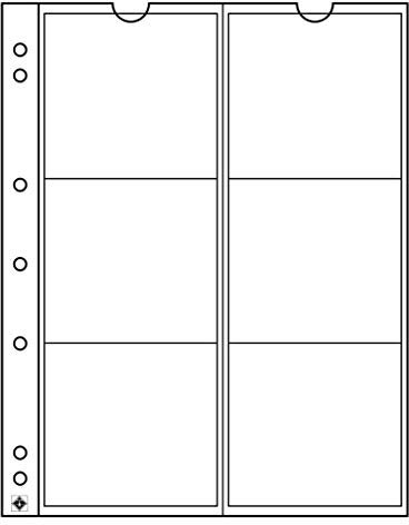Leuchtturm 330456 Münzhüllen Numis 55, 6 Fächer für Münzen bis 55 mm Durchmesser - 5er Pack