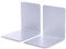 MAUL Buchstütze aus Metall (2er Pack) 14x12x14cm | Bücherhalter, Organzier für Kinder, Bücher, Büro, Regal | magnethaftendes Metall im stilvollen Design, möbelschonend | Silber | 3506595