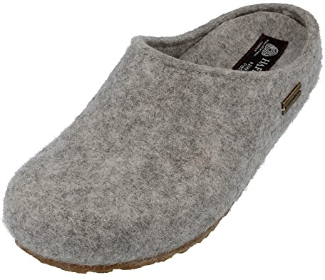 HAFLINGER Grizzly Michl Filzpantoffel Hausschuh mit Gummisohle