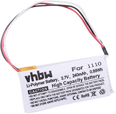 vhbw Akku kompatibel mit Logitech H600 Wireless Headset Kopfhörer (240 mAh, 3,7 V, Li-Ion)