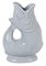 The Original Gluggle Jug - Large Oyster Grey – Glug Glug Fish Shaped Jug – Decorative Glugging Cocktail, Water, Wine & Gin Pitcher, Decanter or Vase – Hand Made in Britain