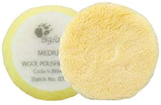 Rupes Bigfoot Nano iBrid Polierpads aus Wolle, 4,4 cm, Medium