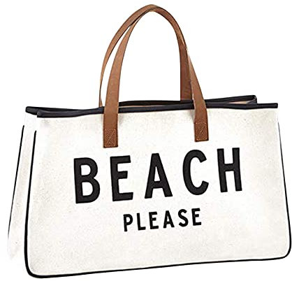 Santa Barbara Design Studio Creative Brands D3713 Hold Everything Tragetasche, 50,8 x 27,9 cm, Beach Please Schwarz und Weiß