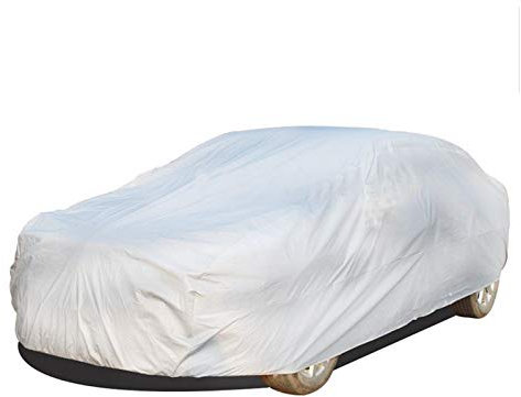 Toygogo Bâche pour Voiture SUV Exterieur Impermeable Argent Housse de Protection SUV Étanche Couverture - M