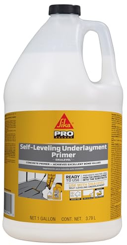 SIKA Sikalevel Self-Leveling Underlayment Primer - 1 Gallon White, Ready to Use, No Dilution Needed - Prevents Water Loss, Fast Drying, Excellent Bonding for Concrete and Cement Screeds