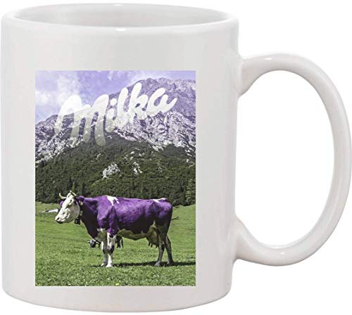 Milka Mug en céramique Motif vache violette dans les alpes