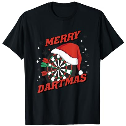 Merry Dartmas Weihnachtsoutfit Lustiger Dart Weihnachten Xmas T-Shirt