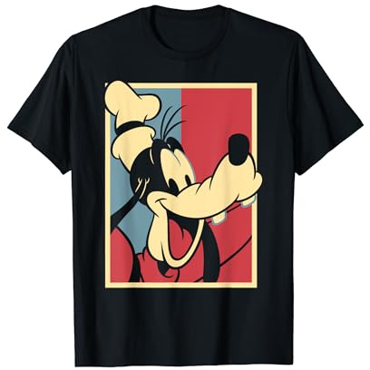 Disney Mickey & Friends Americana Goofy Red & Blue Pop T-Shirt