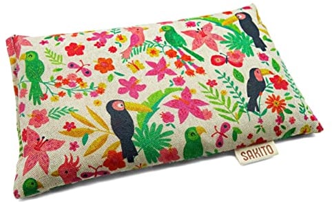 Bouillotte Micro-onde (25x15 cm) - Coussin Chauffant Micro onde - Bouillotte Noyau de Cerise - Bouillotte Grain de Lin - Bouillotte Seche - Blé et Lavande