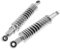 2EXTREME Stoßdämpfer 310mm Chrom Set universal kompatibel für Honda MT, MB, Moped, Mofa, 2-Takt, AC