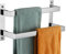 KOKOSIRI Towel Bars Hand Towel Holders 16 Inches Chrome Bathroom 2-Tiers Ladder Towel Rails Wall Mounted Towels Shelves Rack Polished Stainless Steel, B5008CH-L16