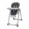 Chicco Polly Progres5 Seggiolone Pappa Regolabile per Bambini 0 Mesi - 3 Anni (15 kg), Trasformabile in Rialzo Sedia Bambini, Reclinabile a Sdraietta, con 4 Ruote e Chiusura Compatta - Grey Melange