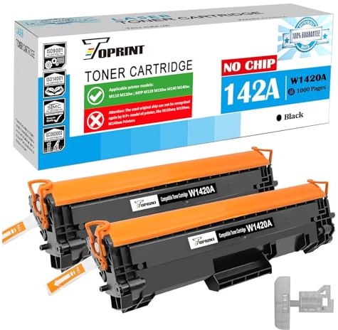 [Kein Chip, mit Professionellen Werkzeugen] W1420A 142A Kompatible Tonerpatronen 2 Schwarze für M110w MFP M139 M140 M140w Drucker, Der alte Originalchip kann nicht für H P+ Drucker verwendet werden